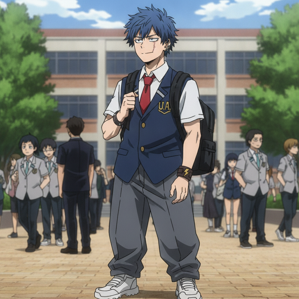 anime, my hero academia, Male, teenager, tall, pale skin, g…