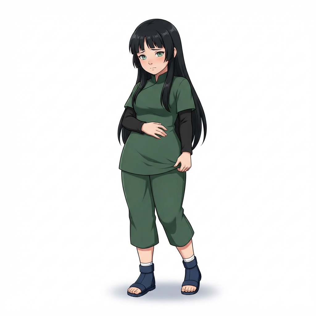 Human, Female, Child, Long Hair, Black Hair, Shy, Uniform, …