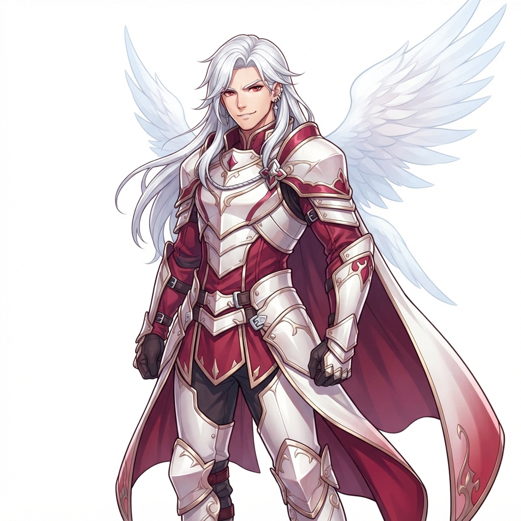 Human, Male, Young Adult, Long Hair, White Hair, Confident,…