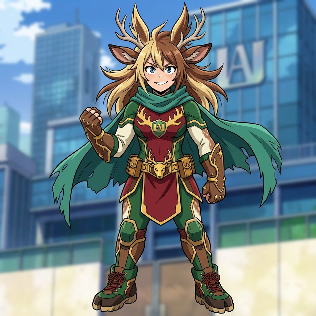 All Might's children
Female with deer quirk