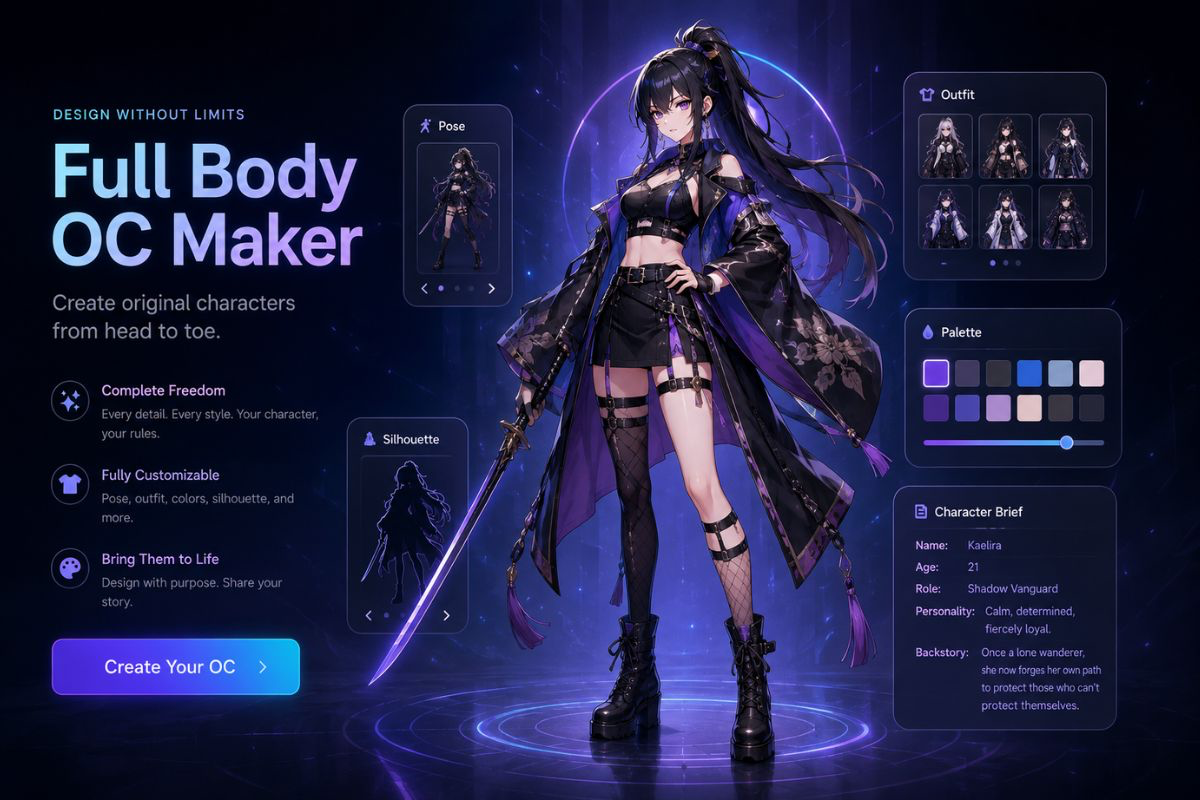 Full Body OC Maker character builder